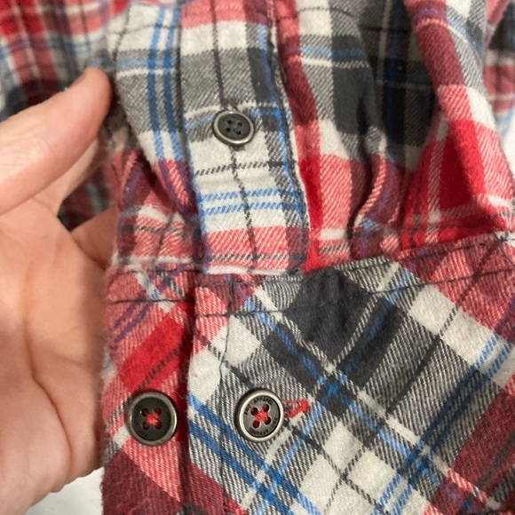 Pd&c Red white blue and gray flannel shirt extra-large - Picture 6 of 10